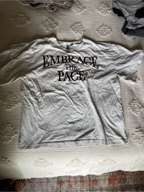 Sweaty Betty White 'Embrace The Pace' Graphic Tee